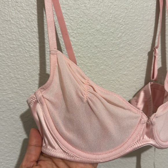 Free people - intimately - Valentine’s heart throb Wire bra Semi Sheer Mesh Net - Picture 5 of 6